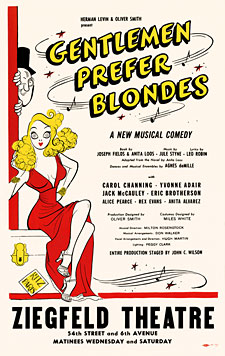 Gentlemen Prefer Blondes 1949 Broadway